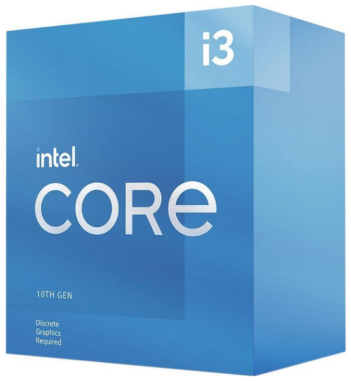 

Процессор Intel Core i3-10105F Comet Lake-S, 4C/8T, 3700MHz 6Mb TDP-65 Вт LGA1200 BOX (BX8070110105FSRH8V), 10105F