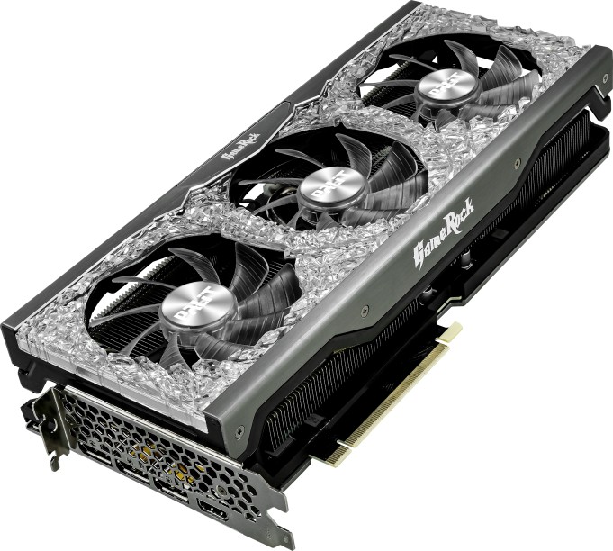 

Видеокарта Palit NVIDIA GeForce RTX 3070Ti GameRock, 8Gb DDR6X, 256 бит, PCI-E, HDMI, 3DP, Bulk (NED307T019P2-1047G LHR), GameRock