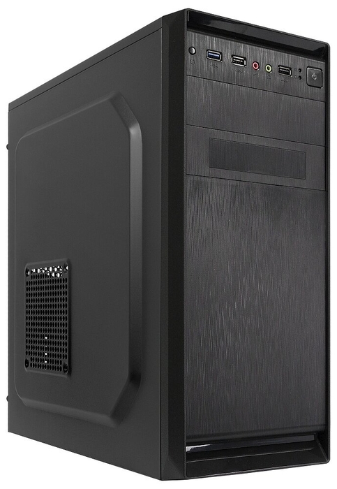 Корпус CROWN MICRO CMC-610, ATX, Midi-Tower, USB 3.0, черный, 450Вт (CMC-610)