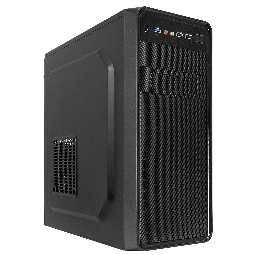 Корпус CROWN MICRO CMC-611, ATX, Midi-Tower, USB 3.0, черный, 450 Вт (CMC-611 (CM-PS450office))