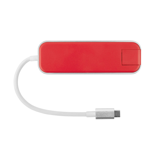 

Концентратор Rombica Type-C Chronos, 3xUSB 3.0, красный + Ethernet RJ45 (TC-00250), Type-C Chronos