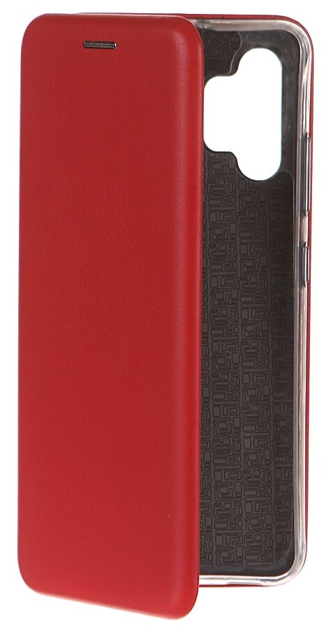 Чехол-книжка Redline Unit для смартфона Samsung Galaxy A32, искусственная кожа, полиуретан, красный (УТ000024785)
