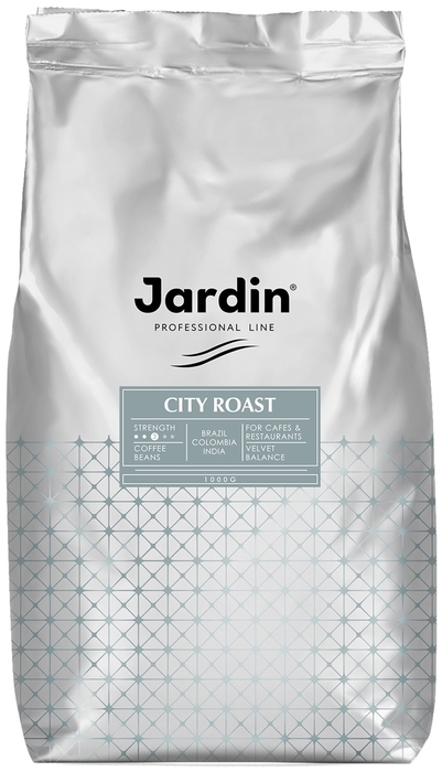 

Кофе в зернах Jardin City Roast 1 кг, светлая обжарка, смесь арабики и робусты (1490-06), City Roast