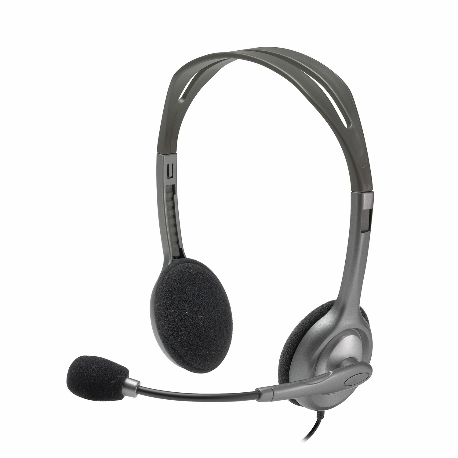 Проводная гарнитура Logitech H110 Stereo Headset, серый/черный
