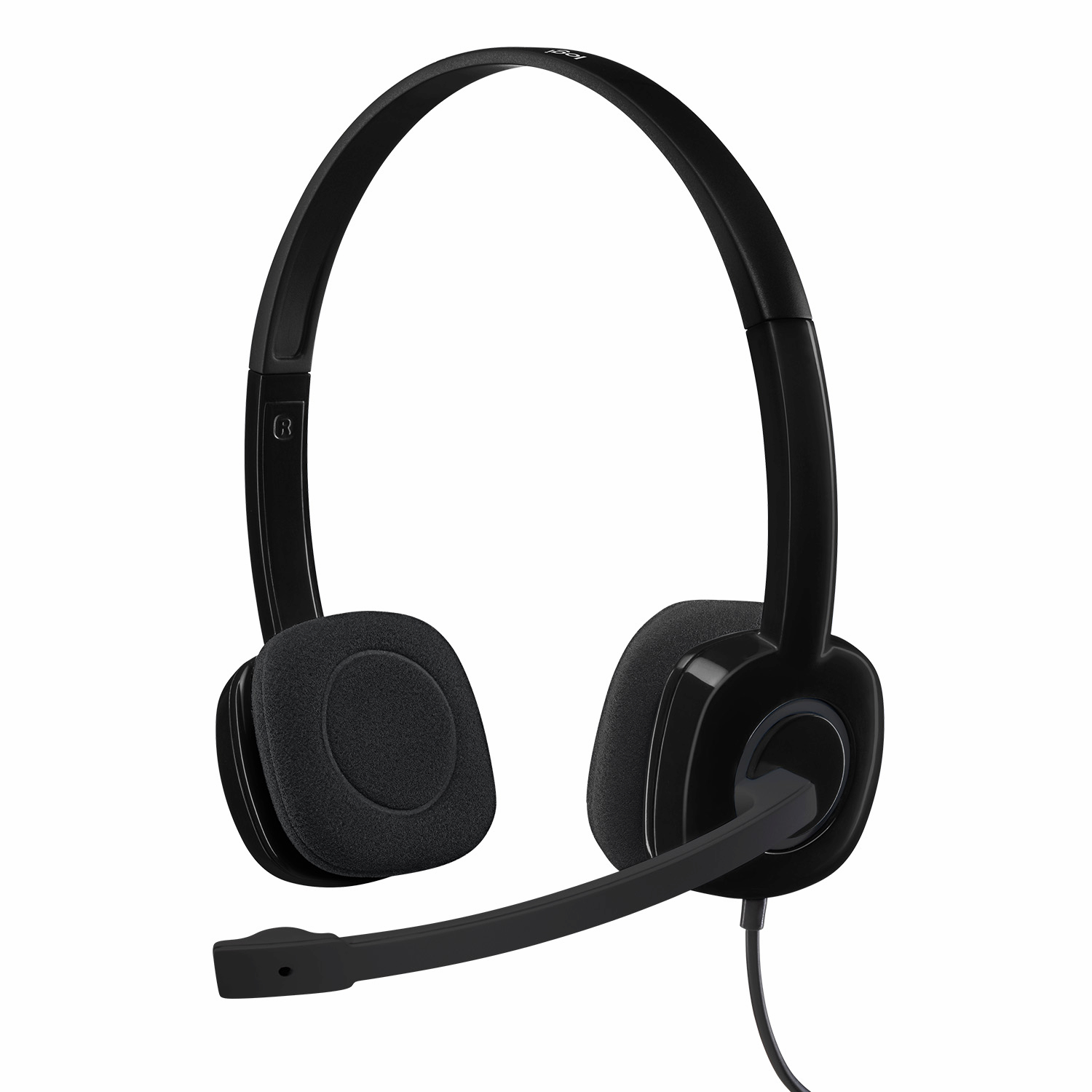 Проводная гарнитура Logitech Stereo Headset H151, черный (981-000587/000589/000590)