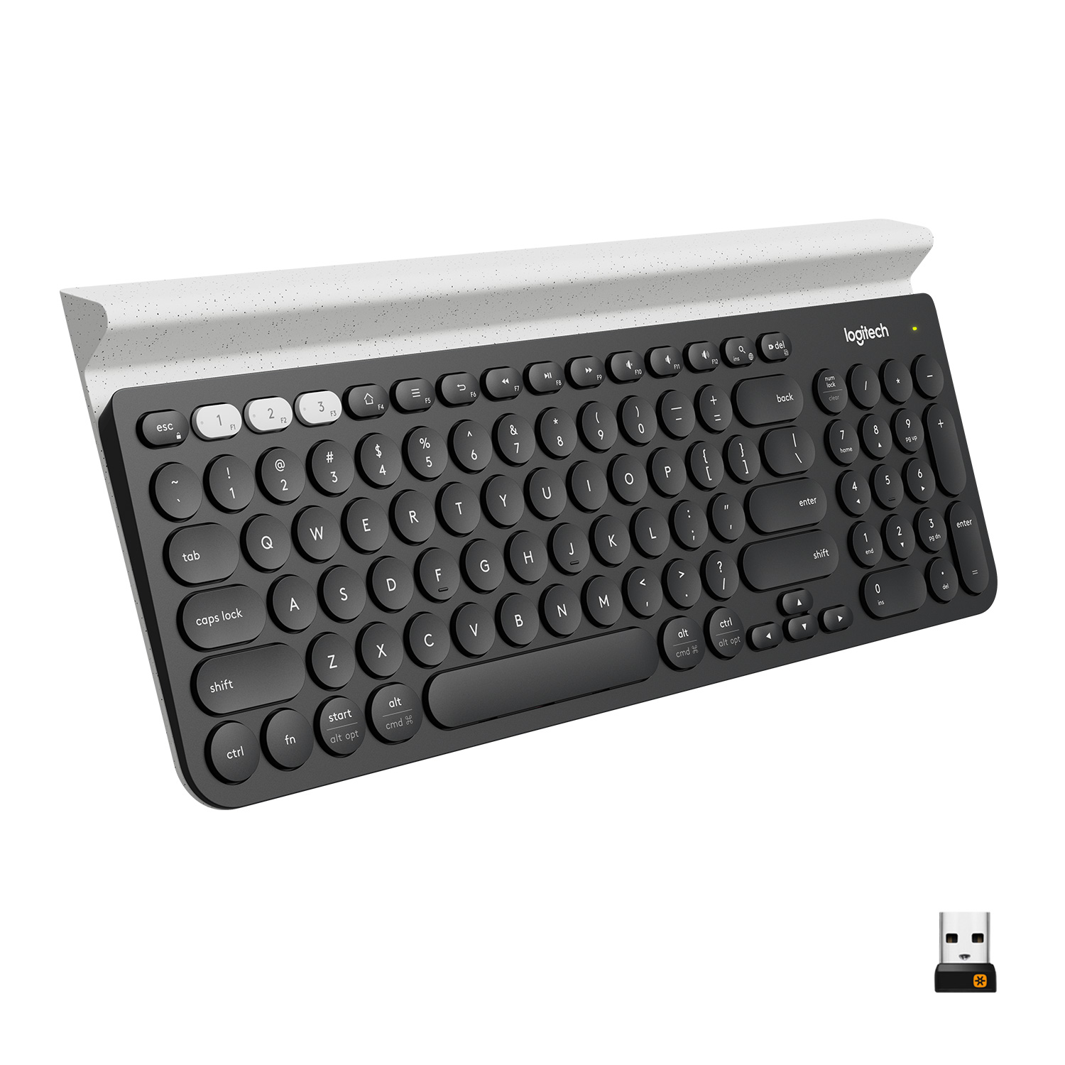 

Клавиатура беспроводная Logitech K780, мембранная, Bluetooth, черный (920-008043), K780