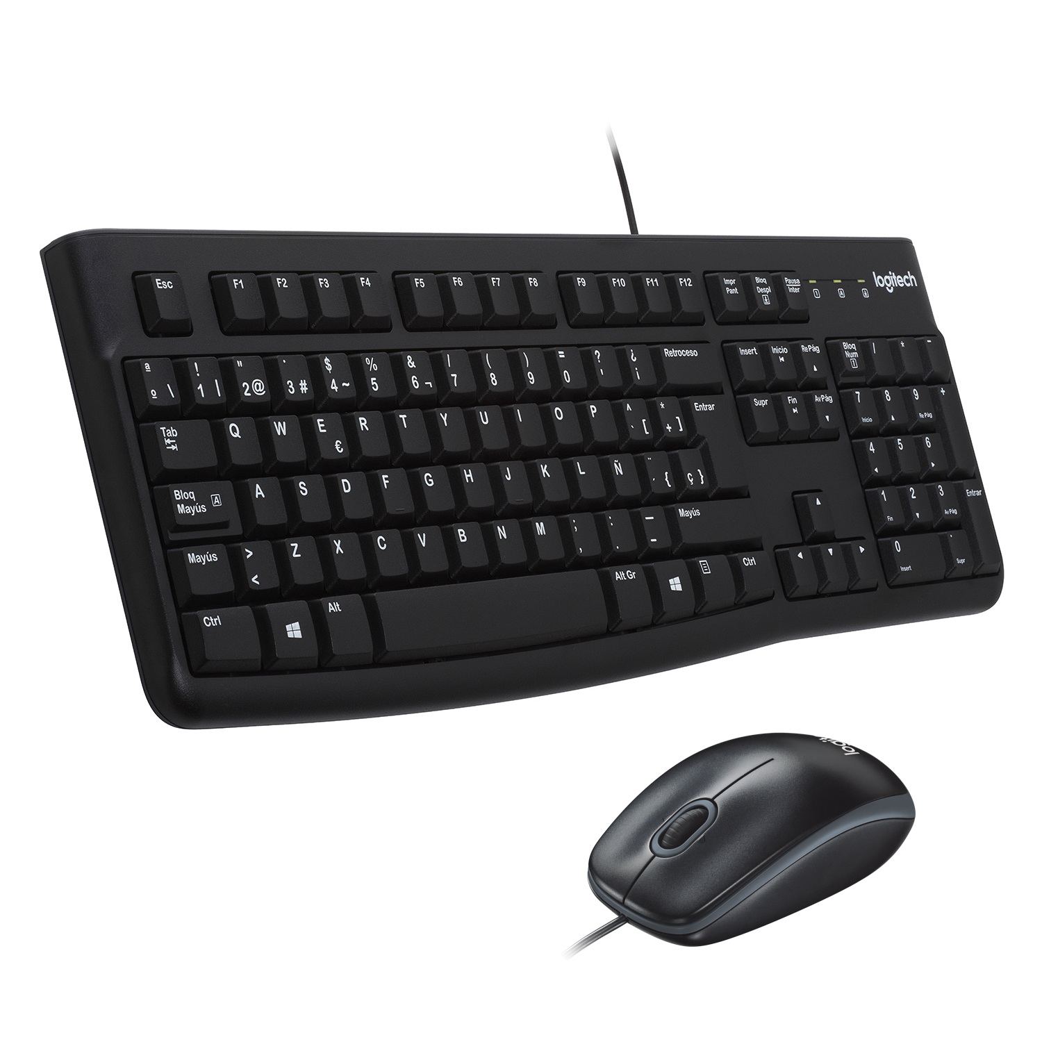 Клавиатура + мышь Logitech Desktop MK120 Black USB, USB, черный