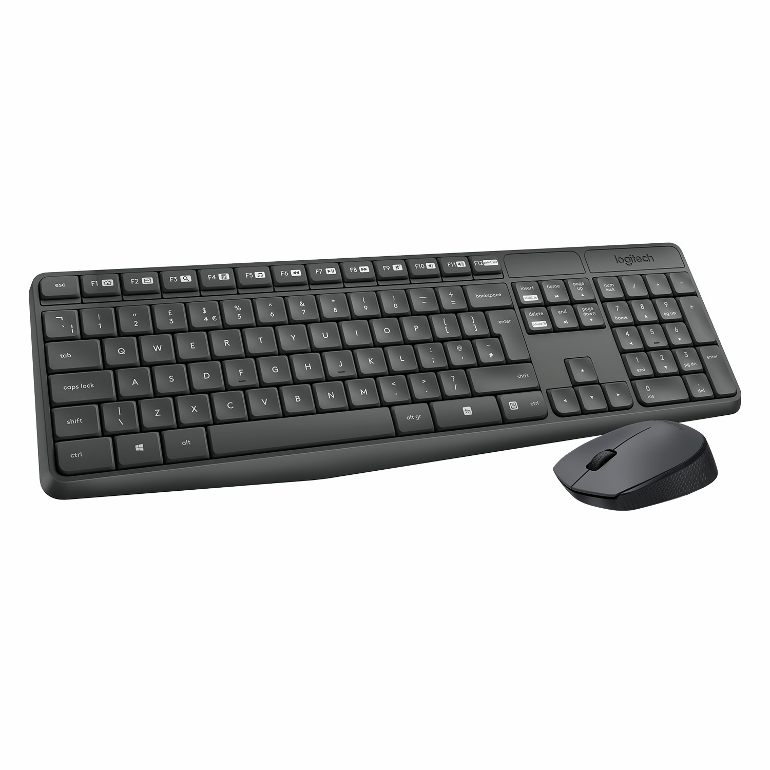 Клавиатура + мышь Logitech MK235, USB, черный
