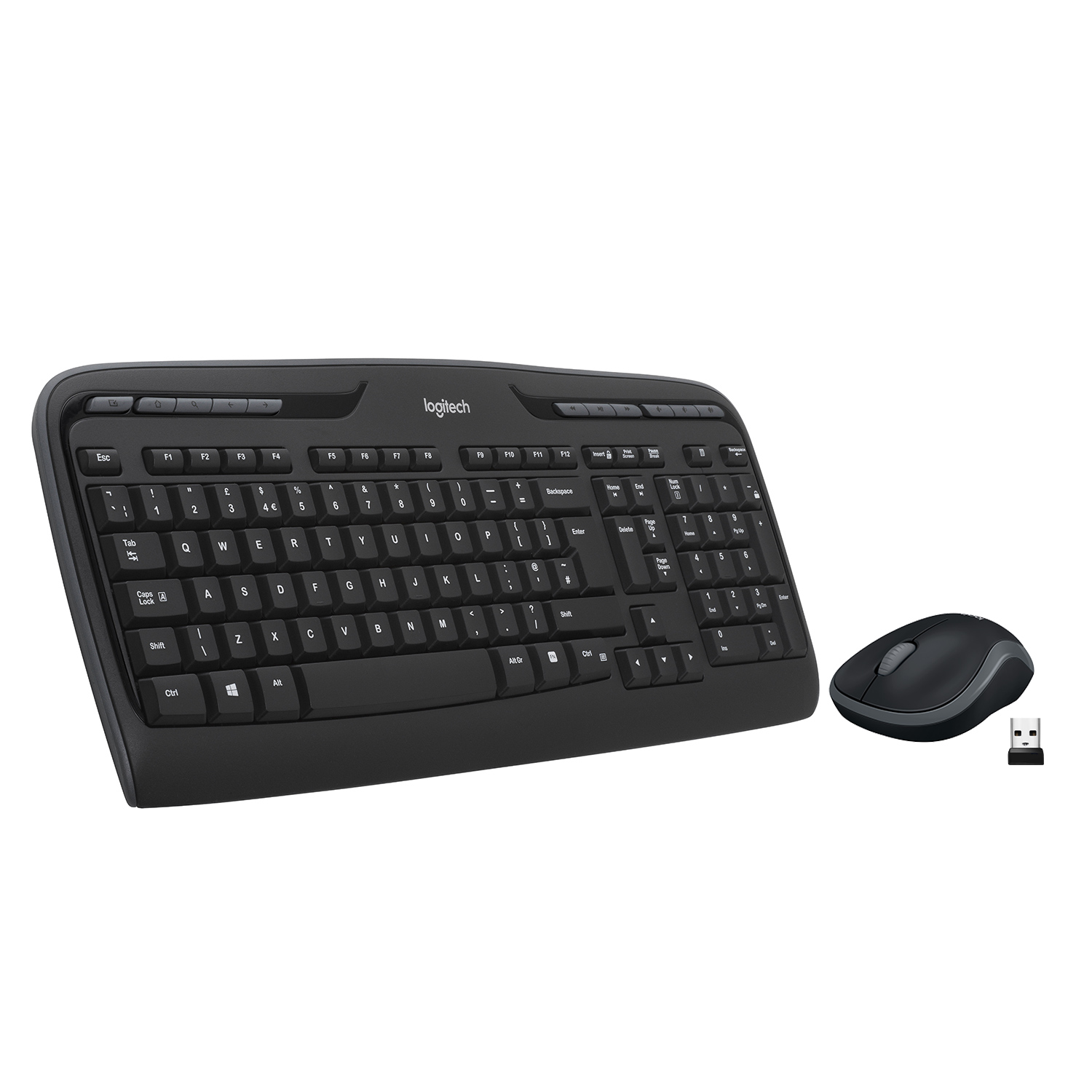 Клавиатура + мышь Logitech Wireless Combo MK330 Black USB, USB, черный