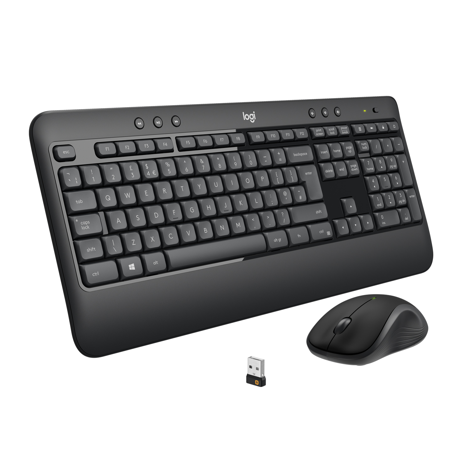 Клавиатура + мышь Logitech MK540, USB, черный