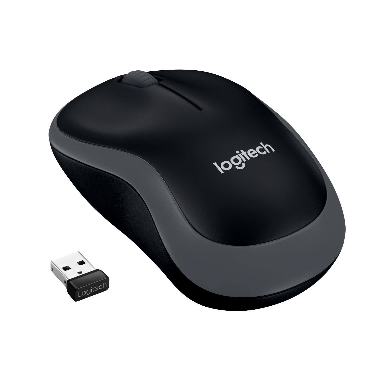 Мышь Logitech M185, USB, серый
