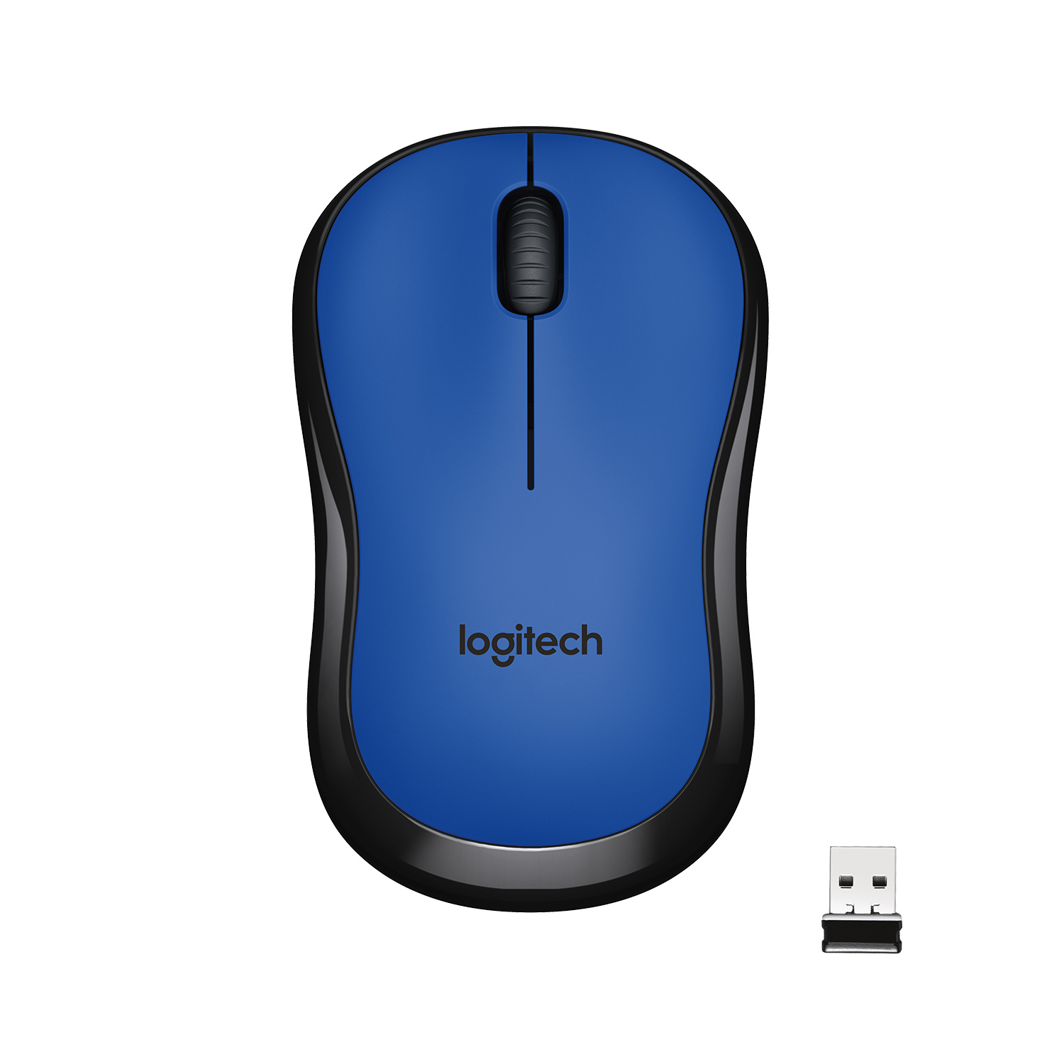 Мышь беспроводная Logitech M220 Silent, 1000dpi, оптическая светодиодная, USB, синий (910-004879/910-004896)