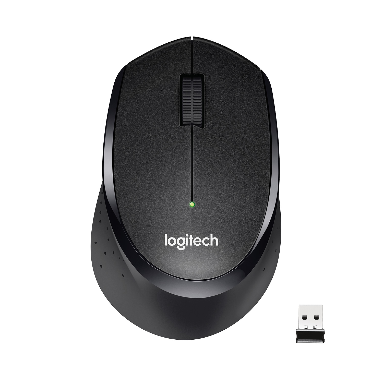 Мышь беспроводная Logitech M330 Silent Plus, 1000dpi, оптическая светодиодная, USB, черный (910-004909)