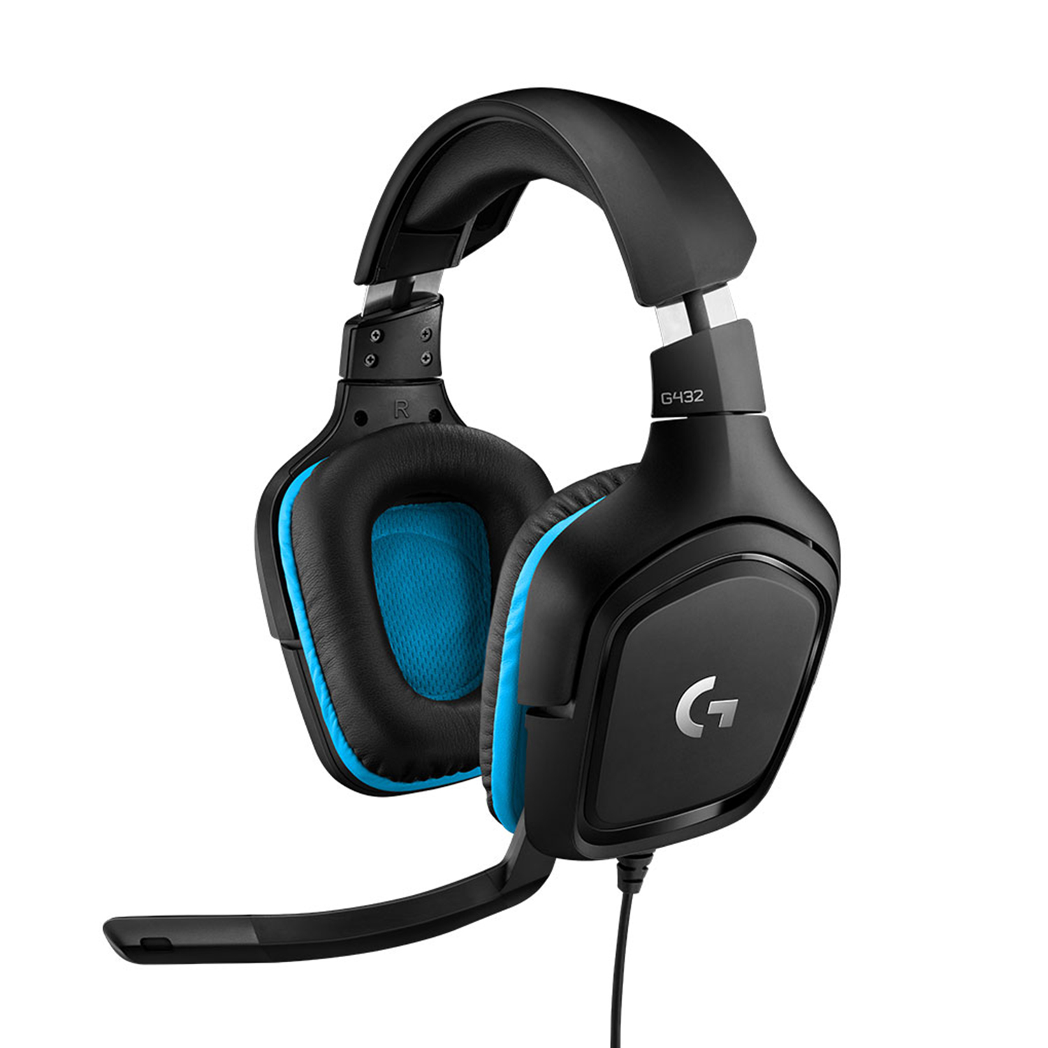 Проводная гарнитура Logitech G432, черный/синий