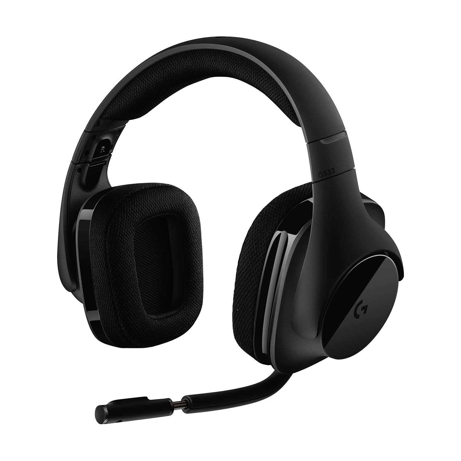 

Гарнитура Logitech G533, USB, беспроводная, черный (981-000634), G533