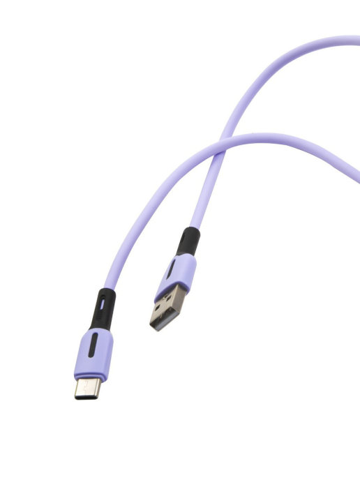 

Кабель USB-Type-C, 1м, фиолетовый USAMS SJ433 (SJ433USB04), SJ433