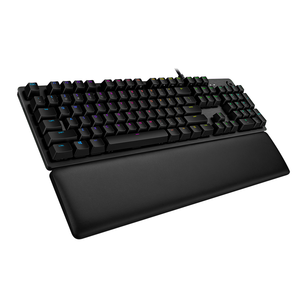 Клавиатура проводная Logitech G513 Carbon, механическая, GX Brown, подсветка, USB, черный (920-009329) - фото 1