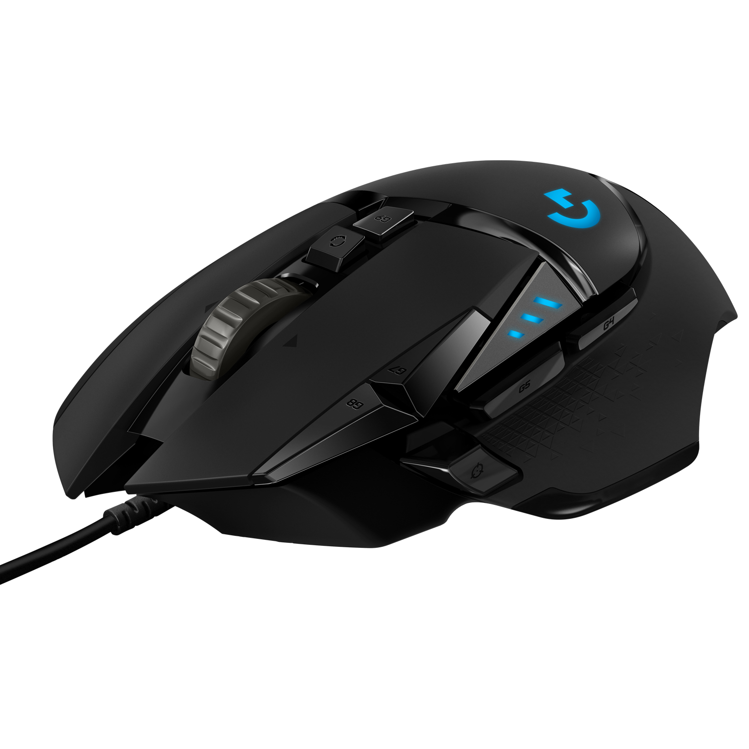 Мышь проводная Logitech G502 HERO High Performance, 16000dpi, оптическая светодиодная, USB, черный (910-005470)