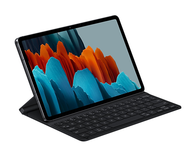 

Чехол-клавиатура Samsung для планшета Samsung Galaxy Tab S7, полиуретан, черный (EF-DT630BBRGRU)