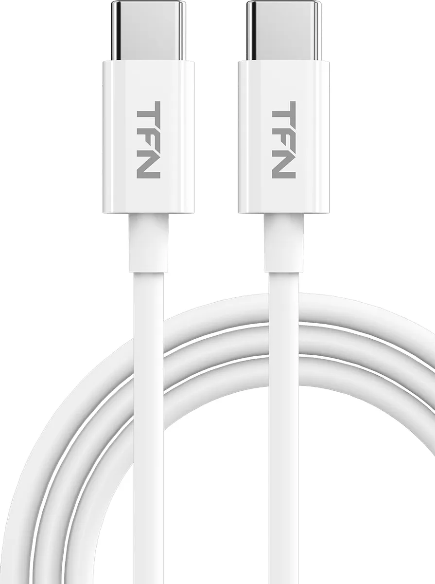 

Кабель TypeC-Type-C, 3A, 1м, белый TFN (TFN-CUSBCC1MTPWH)