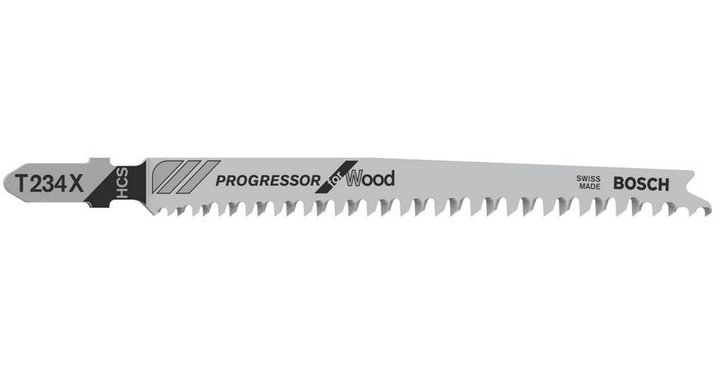 

Пилка для лобзика Bosch T234X L11.7 см, точный рез (прямой), чистый, ДВП, дерево, ДСП, 3 шт. (2608633523), T234X