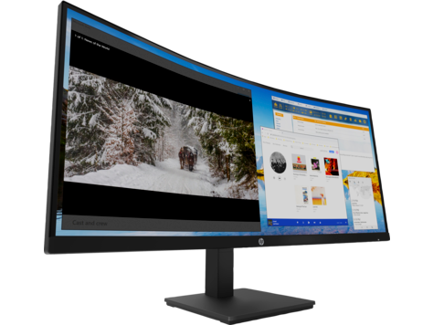 Монитор 34" HP M34d VA, изогнутый, 3440x1440 (21:9), 250кд/м2, 100Hz, 5мс, 178°/178°, HDMI, DisplayPort, USB Type-C, USB-Hub, черный (3B1W4AA#ABB)