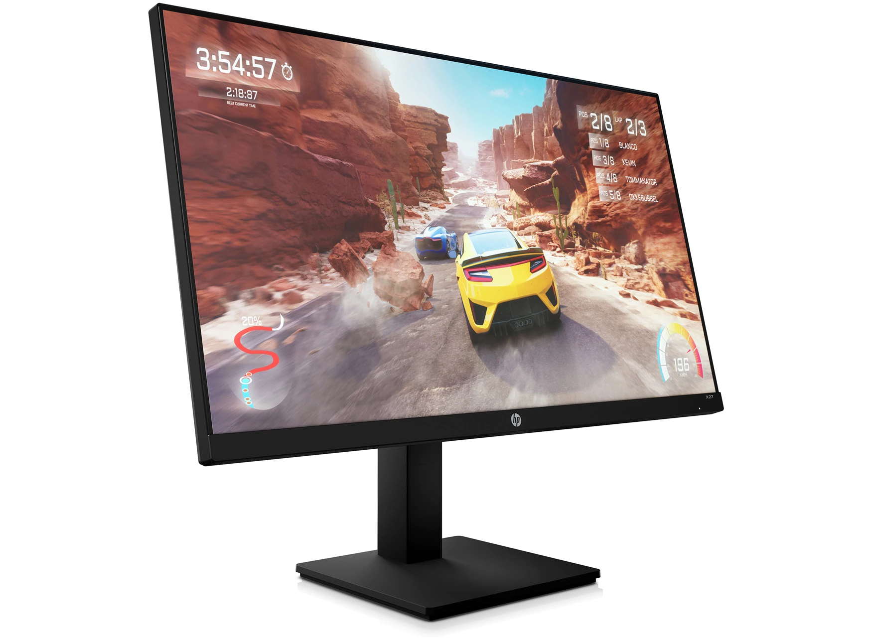 

Монитор 27" HP X27 IPS, 1920x1080 (16:9), 400кд/м2, 165Hz, 1мс, 178°/178°, FreeSync, HDMI, DisplayPort, черный (2V6B4AA#ABB), X27
