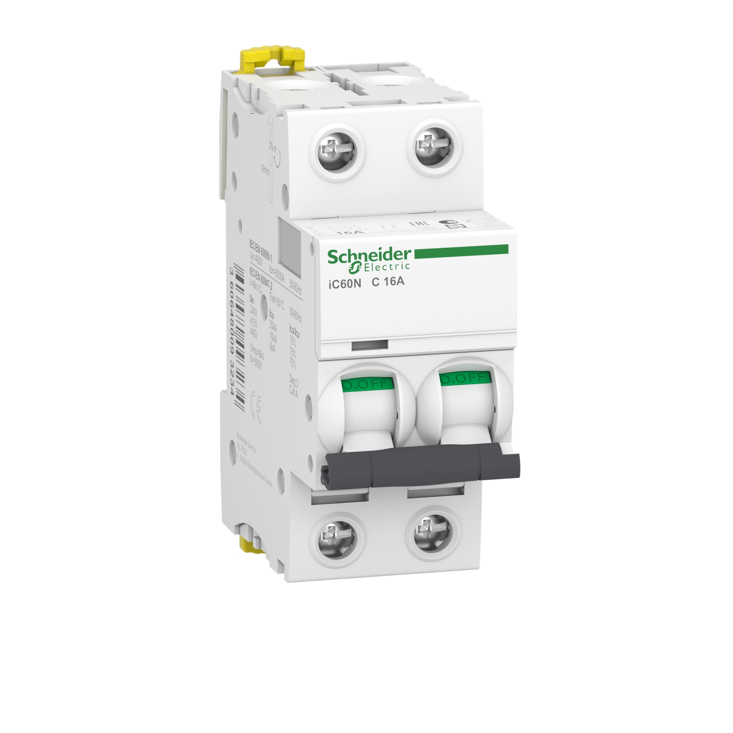 

Выключатель автоматический Schneider Electric iC60N Acti 9 двухполюсный (2P/2П) 16A C 6кА (A9F79216), iC60N