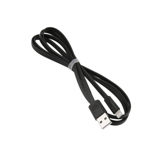 

Кабель USB-Lightning 8-pin, плоский, 2A, 1м, черный USAMS U2 (SJ199IP01), U2