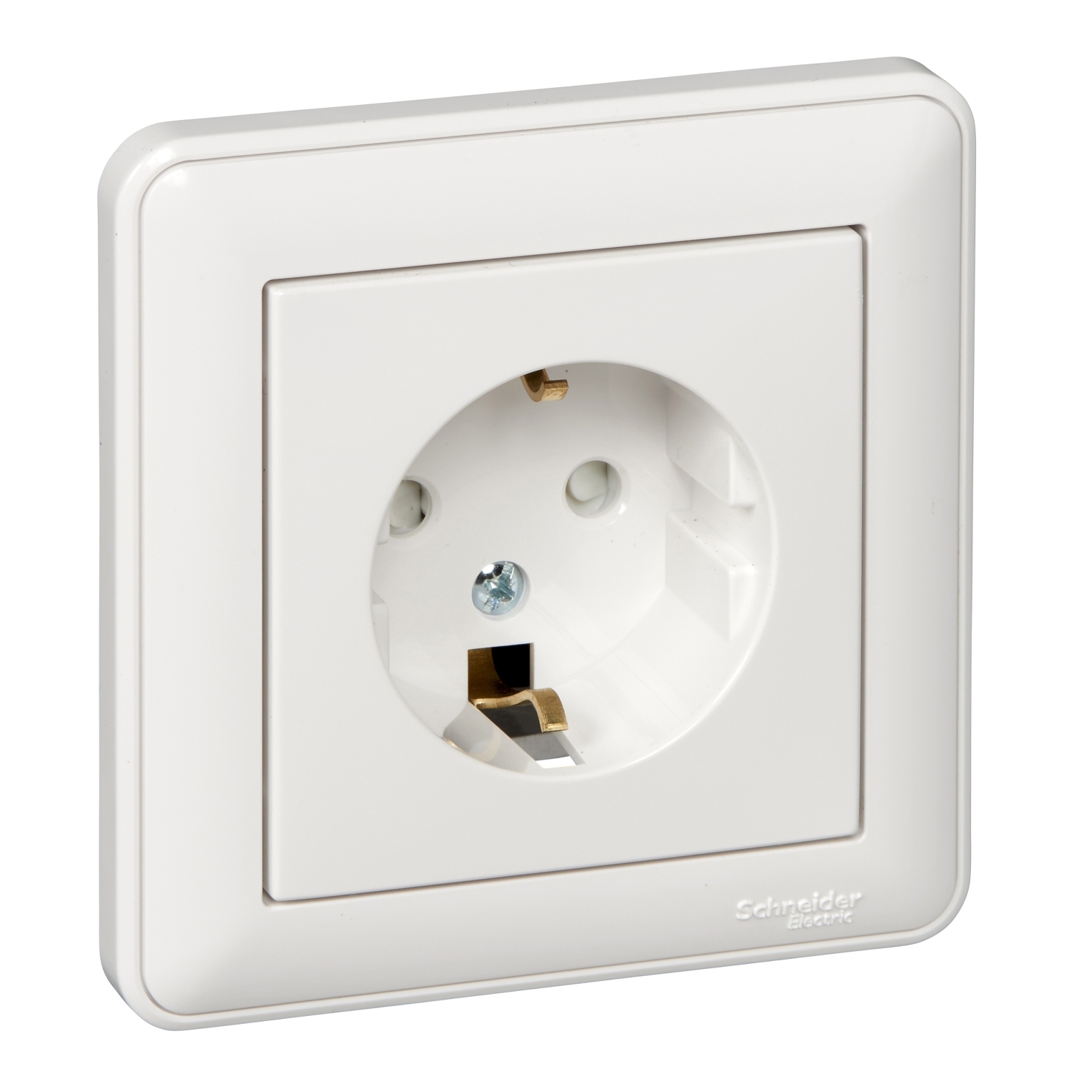 

Розетка Schneider Electric W59, скрытый монтаж, однопостовая/модулей: 1, с з/к, со шторками, 16A, в сборе, IP20, белый (RS16-152-18)