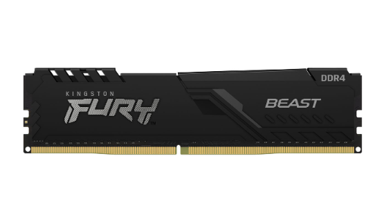 

Память DDR4 DIMM 16Gb, 3000MHz, CL15, 1.35V Kingston FURY Beast Black (KF430C15BB1/16), KF430C15BB1/16