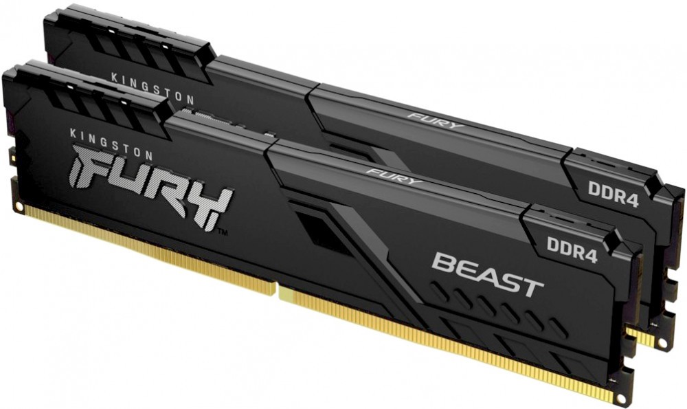 

Комплект памяти DDR4 DIMM 16Gb (2x8Gb), 3000MHz, CL15, 1.35V Kingston FURY Beast Black (KF430C15BBK2/16), KF430C15BBK2/16