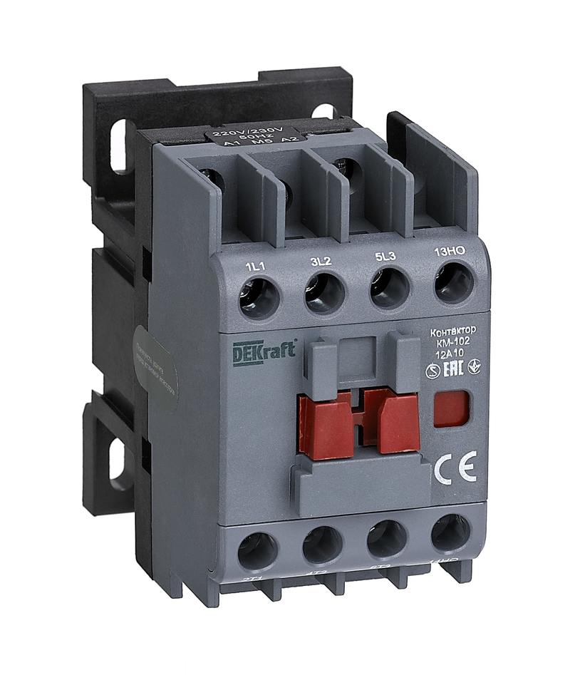 Контактор 12А 220 В, AC, DEKraft