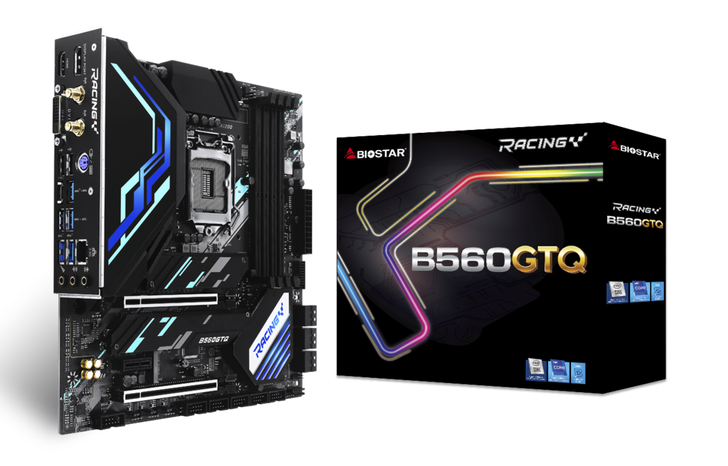 

Материнская плата Biostar B560GTQ, Socket1200, Intel B560, 4xDDR4, 2PCI-Ex16, 6SATA3, 7.1-ch, 2.5GLAN, 8USB 3.2, USB Type-C, DVI, HDMI, DisplayPort, mATX, Retail, B560GTQ