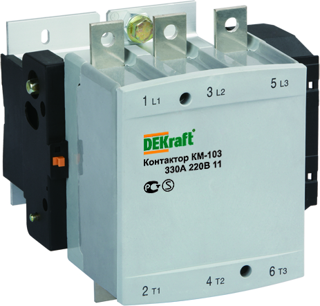 

Контактор 150A 220В, AC, 1НО + 1НЗ, DEKraft КМ-103 (22152DEK), нет данных