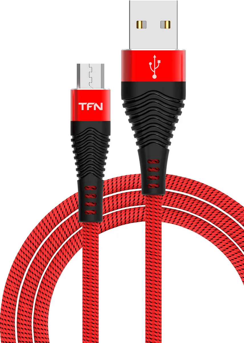 

Кабель USB-Micro USB, 3A быстрая зарядка, 1м, красный/черный TFN Forza (TFN-CFZMICUSB1MRD), Черный/красный, Forza