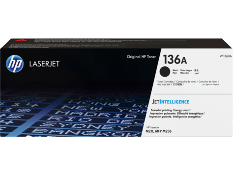 

Картридж лазерный HP 136A/W1360A, черный, 1150 страниц, оригинальный для HP LJ M211, M236, 136A
