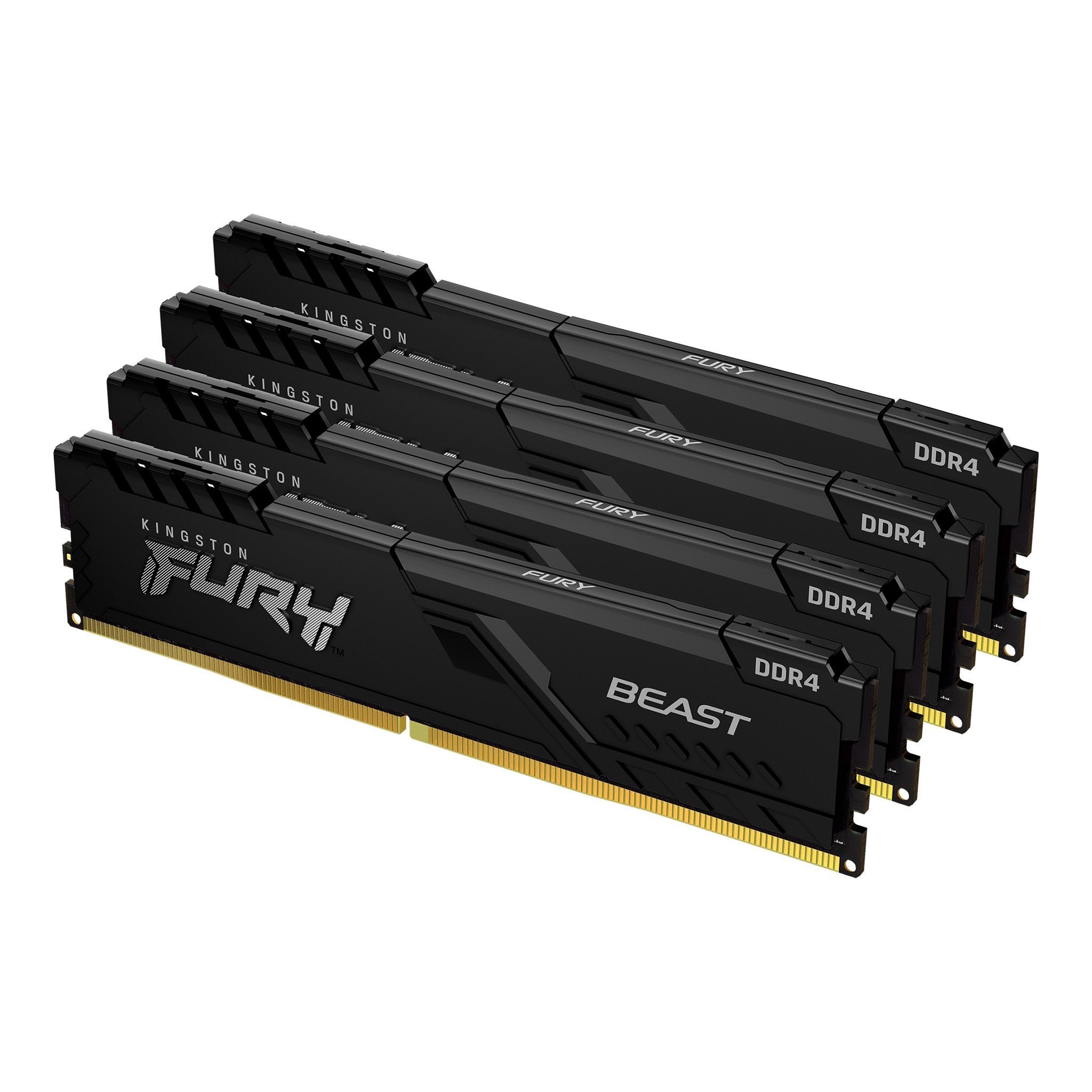 

Комплект памяти DDR4 DIMM 32Gb (4x8Gb), 3200MHz, CL16, 1.35 В, Kingston, FURY Beast Black (KF432C16BBK4/32), KF432C16BBK4/32