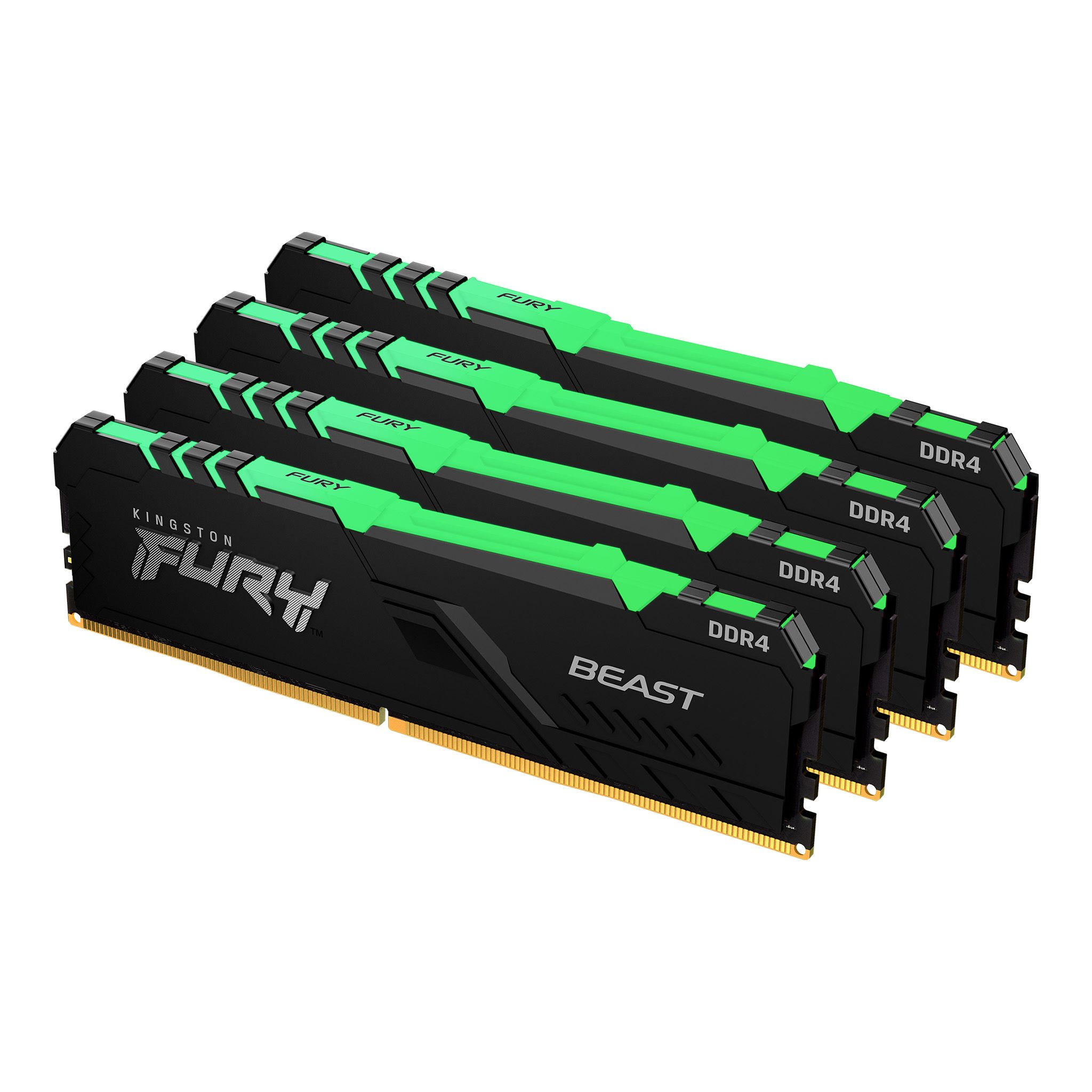 

Комплект памяти DDR4 DIMM 32Gb (4x8Gb), 3200MHz, CL16, 1.35 В, Kingston, FURY Beast RGB (KF432C16BBAK4/32), KF432C16BBAK4/32