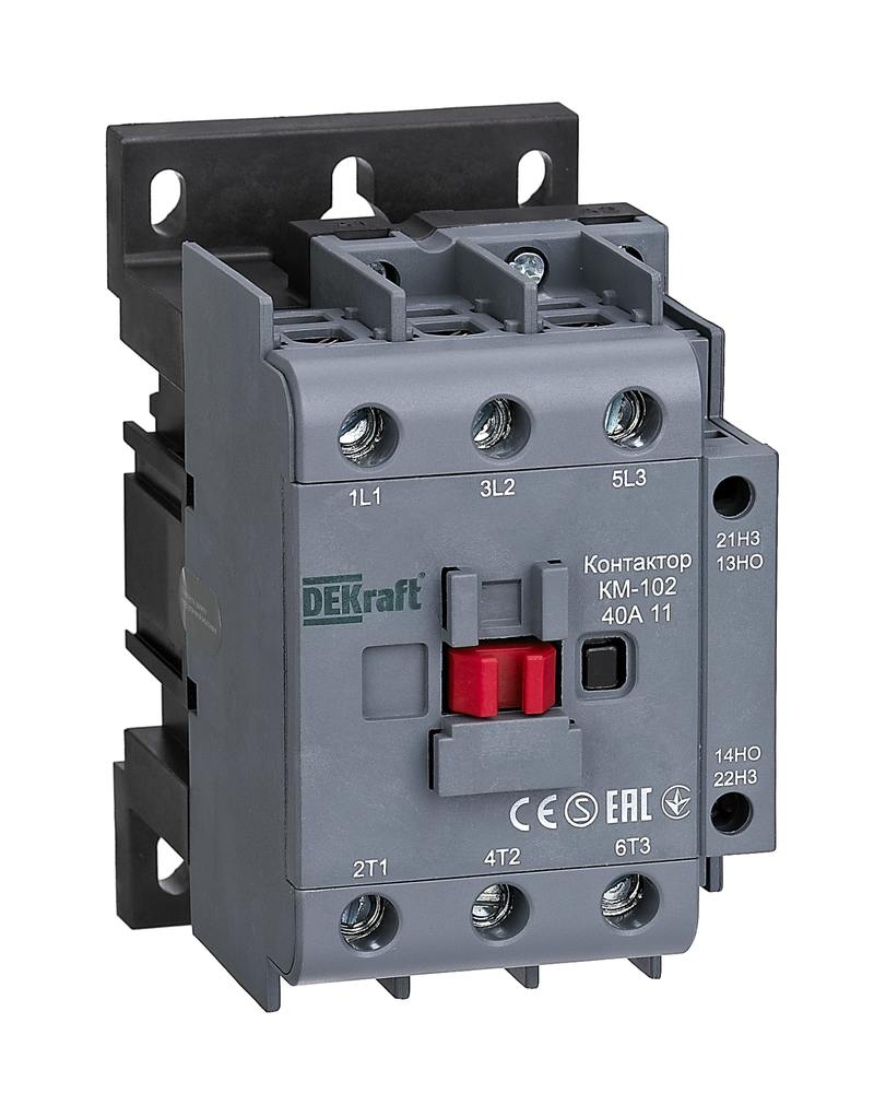 Контактор 40А 230 В, AC, DEKraft