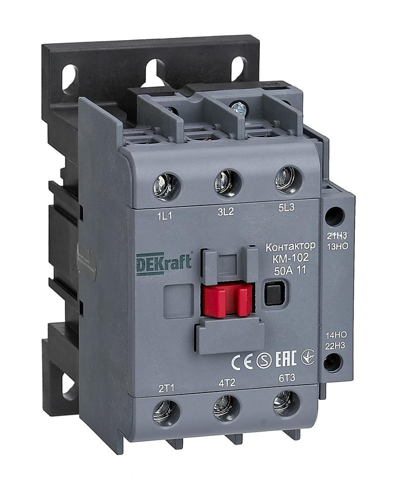 Контактор 50А 230 В, AC, DEKraft