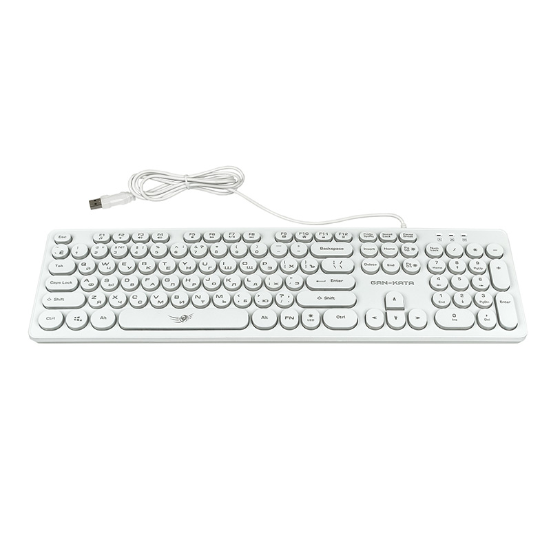 Клавиатура Dialog KGK-16U WHITE, USB, белый