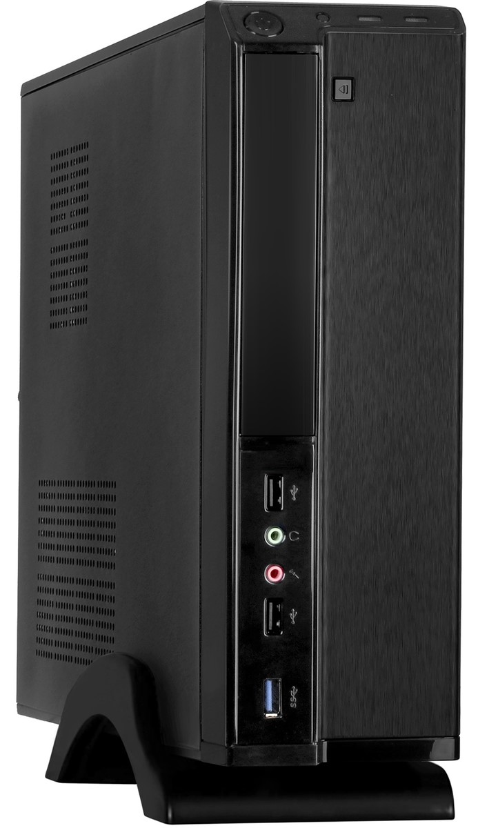 Корпус ExeGate MI-207U, mATX, Slim-Desktop, USB 3.0, черный, 300 Вт (EX288780RUS)