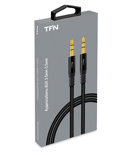

Кабель Jack 3.5mm(M)-Jack 3.5mm(M), 1м, черный TFN Forza (CFZAUXMET1MBK), Forza