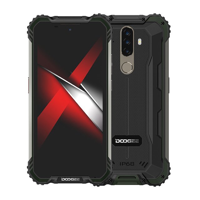 

Смартфон DOOGEE S58 Pro, 5.71" 1520x720 IPS, Mediatek Helio P22, 6Gb RAM, 64Gb, 3G/LTE, NFC, WiFi, BT, 3xCam, 2-Sim, 5180mAh, ударопрочный корпус, USB Type-C, Android 10.0, черно-зеленый, S58 Pro