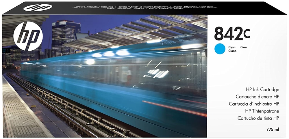 

Картридж струйный HP 842C (C1Q54A), голубой, оригинальный, объем 775 мл для HP PageWide XL 8000, 842C