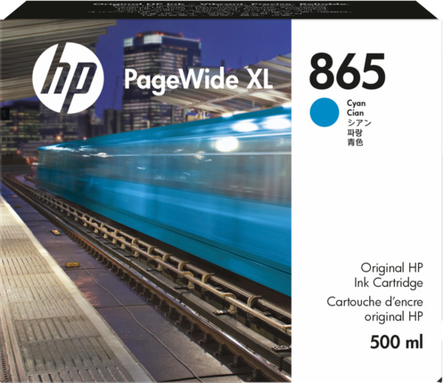 

Картридж струйный HP 865 (3ED85A), голубой, оригинальный, объем 500 мл для HP PageWide XL 4200/5200, 865