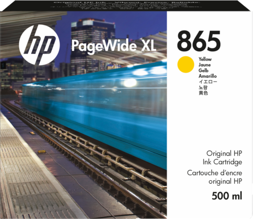 

Картридж струйный HP 865 (3ED84A), желтый, оригинальный, объем 500мл, для PageWide XL 4200/5200, 865