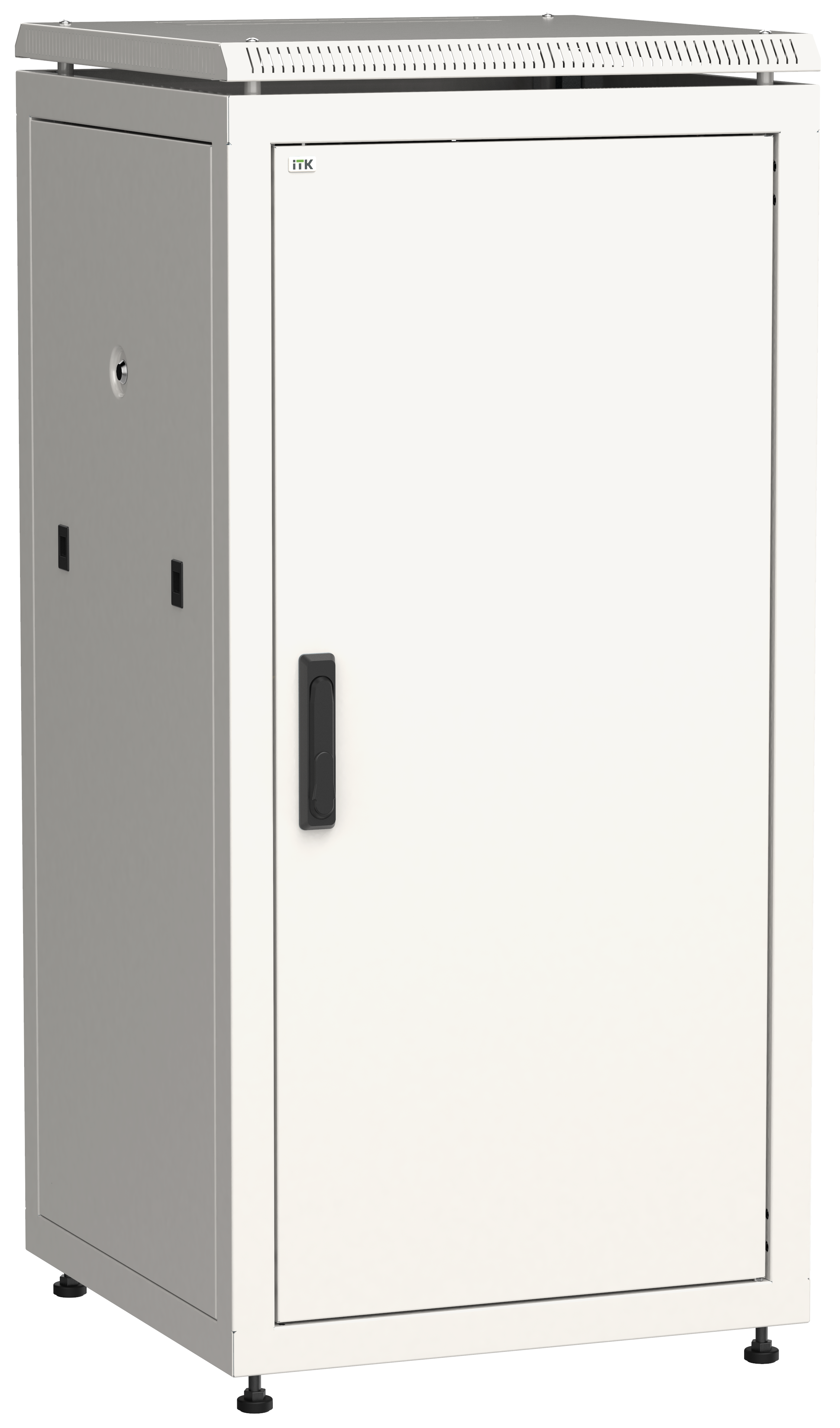 Шкаф телекоммуникационный напольный 24U 600x800 мм, металл, серый, разборный, ITK LINEA N (LN35-24U68-M)