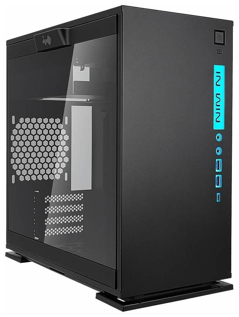 Корпус INWIN CF07C (301C), Mini-ITX, Mini-Tower, 2xUSB 3.0, черный, Без БП (6126016)